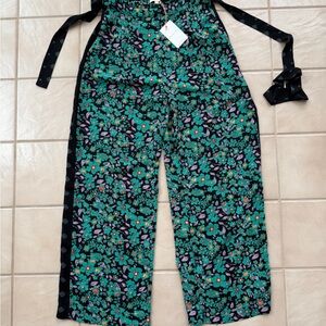 Anthropologie Floral Wide-Leg Pants - Size S - NWT